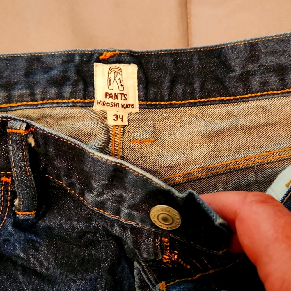 Men’s Dark Blue Denim Jeans – 34